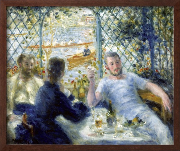 Lunch at the Restaurant Fournaise - Pierre-Auguste Renoir painting on canvas